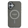 Guess GUHMP16SHFGEREK iPhone 16 6.1 czarny/black hardcase IML Glitter Circle MagSafe